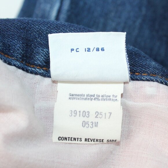 VTG Fleece Lined Levi's 39103 2517 Orange Tab 34x34 Talon 42 Zipper USA 70s 80s - Picture 7 of 8